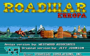 Roadwar Europa screen shot title